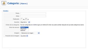categoria joomla